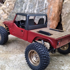 Wood bed insert for the WT_Micro SCX24 BRUTE Y Series body Custom made by KRC Gear image 1