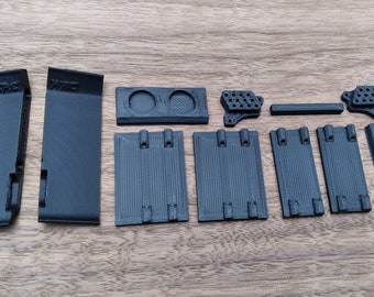 KRC SCX24 Alien V2 Chassis Parts Kit- Black - Choose Your Wheelbase