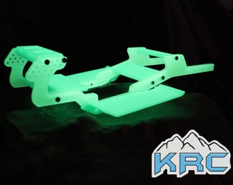 Karnage RC Gear ALIEN V2 SCX24 Chassis Kit - Limited Edition Lemon-Lime Glow In The Dark- Choose your wheelbase/length -Free U.S. Shipping