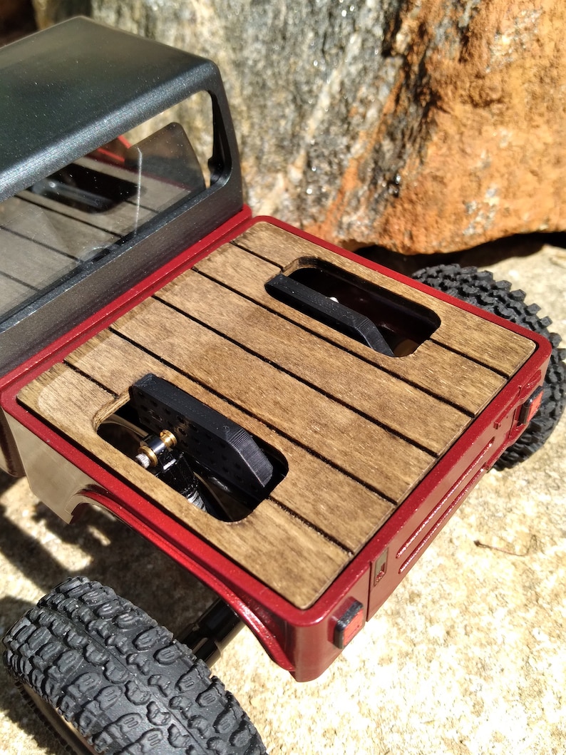 Wood bed insert for the WT_Micro SCX24 BRUTE Y Series body Custom made by KRC Gear image 2