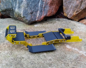 Karnage RC Gear ALIEN V2 SCX24 Chassis Builder's Kit - Transparent Yellow- Choose your wheelbase/length - Limited release