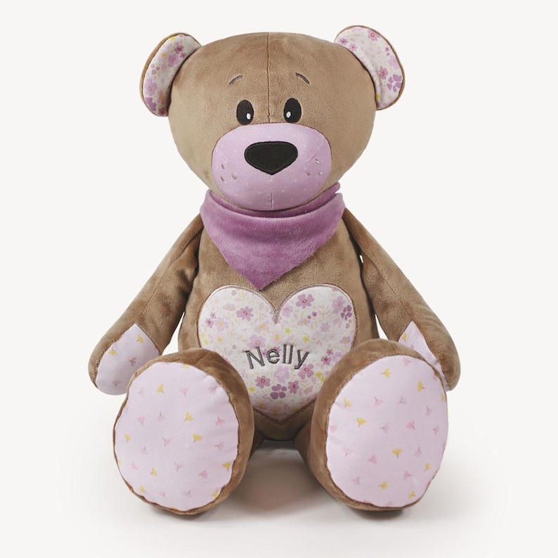 Memory bear sewing pattern / teddy bear pattern "JOSHI" (PDF, in English) + face embroidery designs | Plushie sewing pattern | by kullaloo image 7