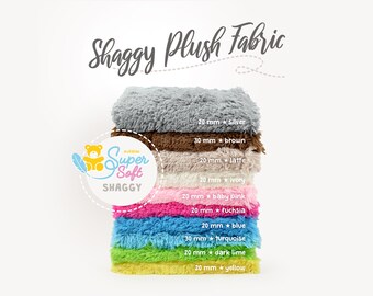 Shaggy minky Fabric | 20mm Soft Plush, Sewing & Crafting (39.5x29.5")