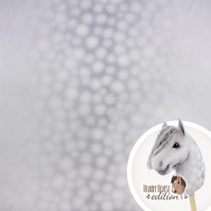 Dapple Grey Hobby Horse fabric panel | Cuddly low pile smooth velboa minky for sewing a stick pony – kullaloo SuperSoft SHORTY – 39.5x28.4″