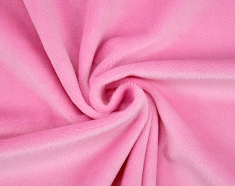 Hot pink minky fabric | low pile smooth cuddle fabric, solid velboa baby fabric – kullaloo SuperSoft SHORTY– 39.5x29.5″ (100x75 cm)