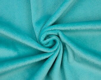 Teal minky fabric | low pile smooth cuddle fabric, solid velboa baby fabric – kullaloo SuperSoft SHORTY– 39.5x29.5″ (100x75 cm)