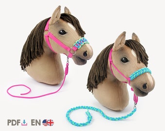 Hobby horse halter / headcollar & lead ropes DIY and sewing instructions (PDF, in English) | by kullaloo