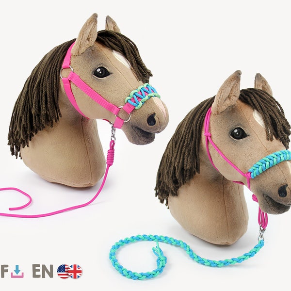 Hobby horse halter / headcollar & lead ropes DIY and sewing instructions (PDF, in English) | by kullaloo