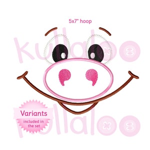 Pig plush pattern LANDOLIN PDF, in English face embroidery pattern by kullaloo image 3