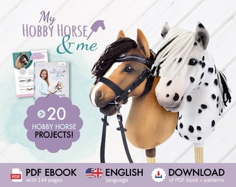 Ebook "Mon cheval & moi" (PDF, 144 pages, anglais) | incl. patron de couture Hobby Horse "HOPE" + accessoires + vêtements | par kullaloo