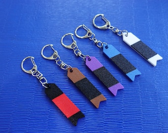 BJJ Belt Rank Keychain – Brazilian Jiu Jitsu Gift - BJJ Ribbon Style