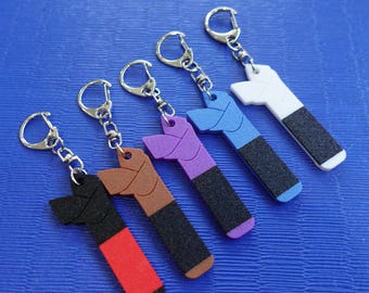 BJJ Belt Rank Keychain – Brazilian Jiu Jitsu Gift - BJJ Knot Style