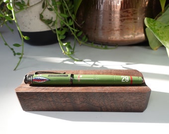 Modern Geometric Handmade Wood Pen Stand