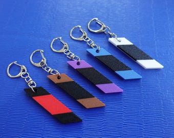 BJJ Belt Rank Keychain – Brazilian Jiu Jitsu Gift - BJJ Bar Style