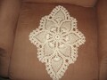 New Hand Crocheted Ecru Pineapple Doily
