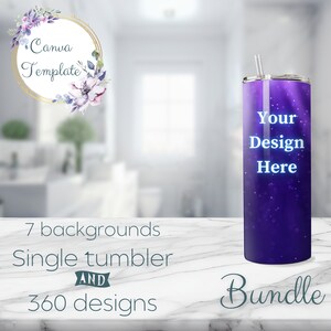 Gobelet skinny maquette photo etsy preppy minimaliste maquillage féminin maquillage vanity 20 oz gobelet wrap toile modèle bundle unique 360 3 tasses