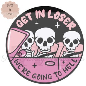 Soyez les perdants, nous allons en enfer chemise design emo svg moyenne filles t-shirt pour les filles coupe fichier cadeaux nostalgie des années 2000 y2k citation de Regina George