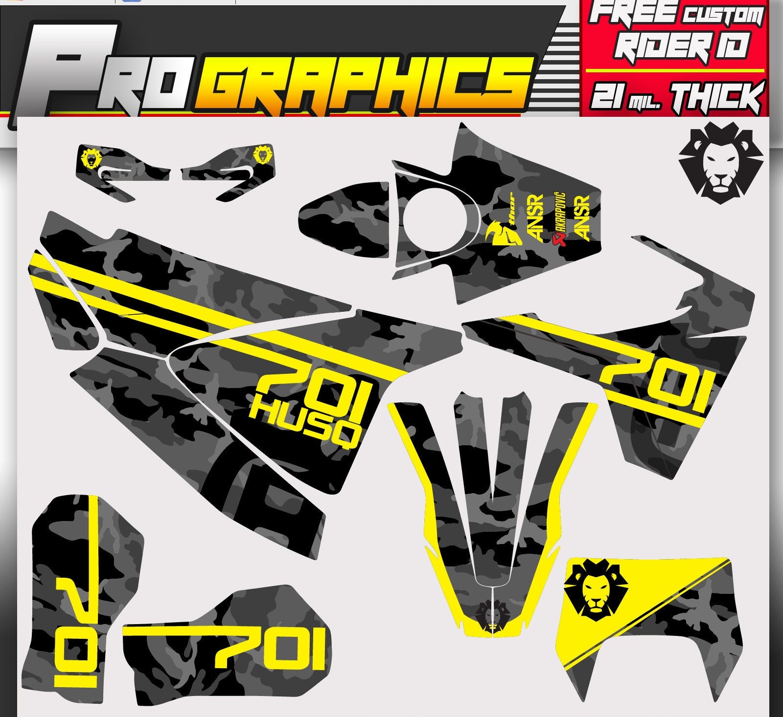 Husqvarna Decals Graphics Kit 701 SM 2016 2017 2018 2019 2020 Etsy