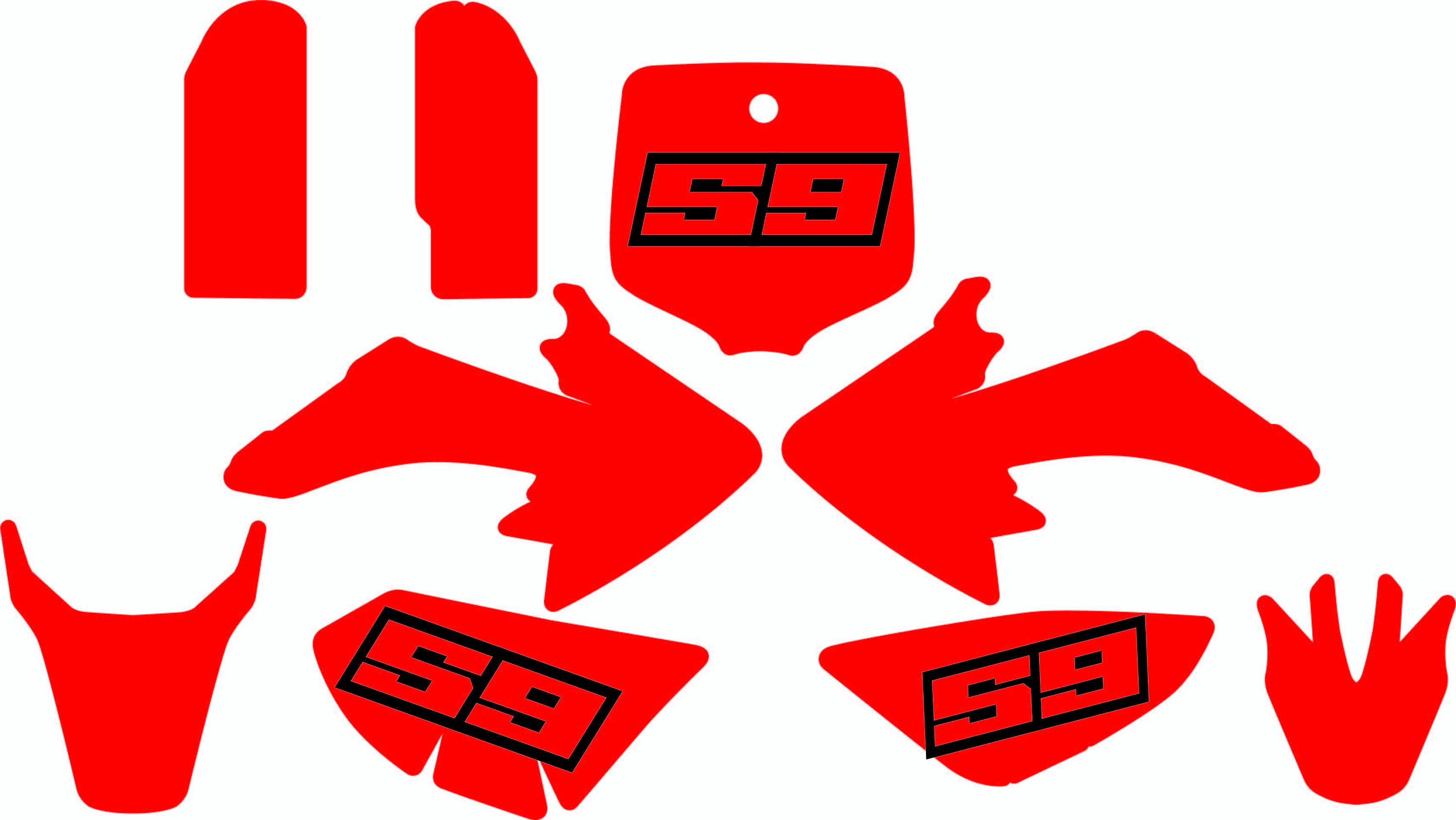 HONDA CRF 50 Template Vector Etsy HONDA CRF 50 Template Vector Etsy