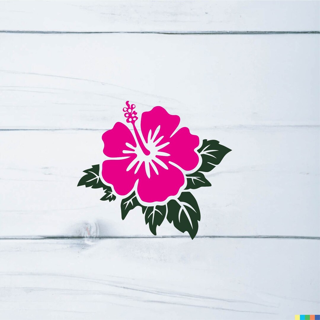 Hawaiian Flower SVG Vector File. - Etsy