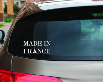 Made in France, Laptop Sticker, Stickers for Car, Cool sticker for Laptop and Cars.