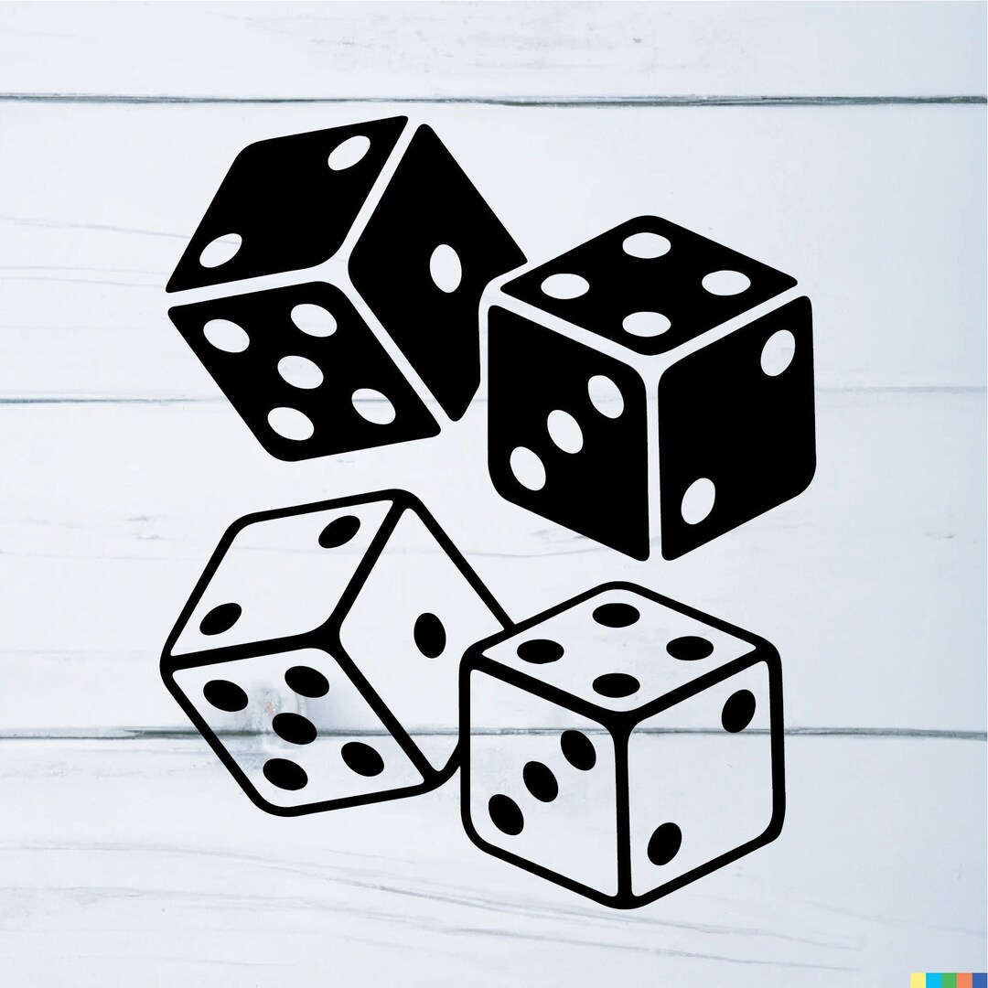 Dice Svg Vector File Two Dice Svg And Png Gambling Svg Casino Svg 