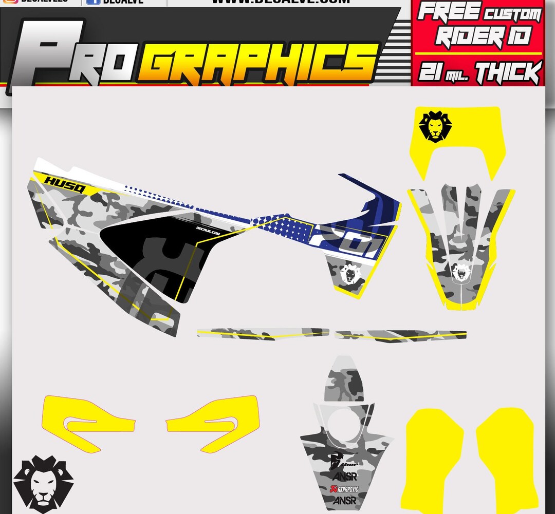 Husqvarna Decals Graphics Kit 701 SM 2016 2017 2018 2019 2020 Etsy