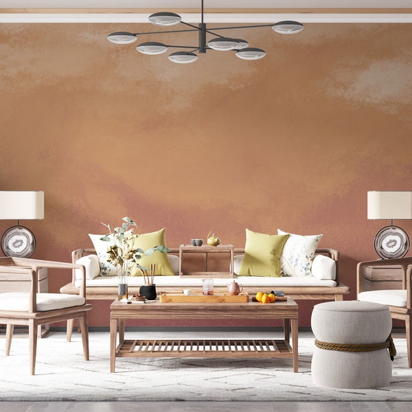 Burnt Orange Wallpaper Etsy