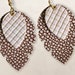 see more listings in the Faux leather Earrings section