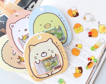Sumikko Gurashi Stickers, Japanese Kawaii Stationery, Cute School Supply, Scrapbooking Supply, 1 Set