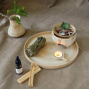 Tea Light Oil Burner, Ceramic Wax Melt Warmer, Non Electric Aromatherapy Diffuser, Cozy Meditation Decor, Gift for Her