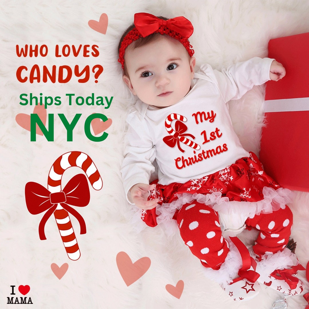 First Christmas Outfit Baby Girl Baby Girl First Christmas Etsy