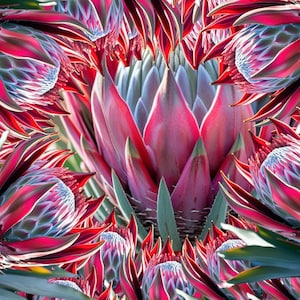 King Protea African floral Design Digital Download Clip Art (PNG)