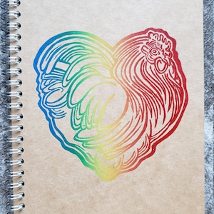 Chicken love pocket notebook