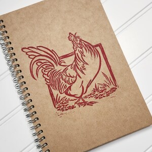 Feeling Fancy, struting rooster, pocket notebook