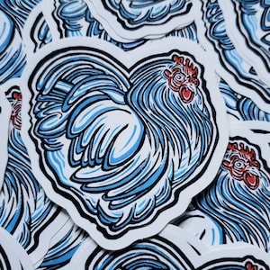 Chicken Love Vinyl Sticker