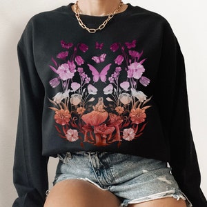 Subtle Lesbian Pride Lesbian Sweatshirt Cottagecore Pride Discreet Pride Subtle Pride Subtle LGBTQ Unlabeled Pride Subtle Lesbian