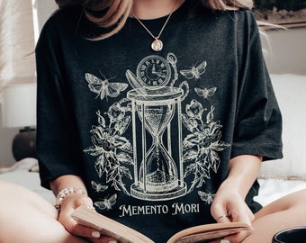 Memento Mori Moth Shirt Dark Academia Shirt Shakespeare Shirt Poet Shirt Goblincore Shirt Memento Mori Shirt Book Club Shirt Death Head Moth