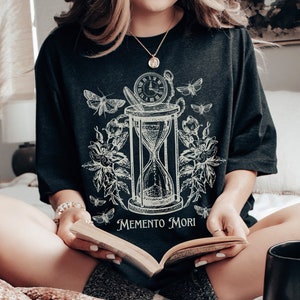 Memento Mori Moth Shirt Dark Academia Shirt Shakespeare Shirt Poet Shirt Goblincore Shirt Memento Mori Shirt Book Club Shirt Death Head Moth