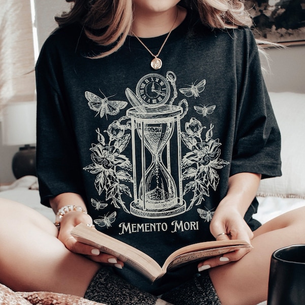 Memento Mori Moth Shirt Dark Academia Shirt Shakespeare Shirt Poet Shirt Goblincore Shirt Memento Mori Shirt Book Club Shirt Death Head Moth