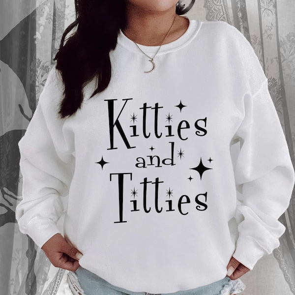 Carlations Collaboration Kitties and Titties Crewneck Sweatshirt