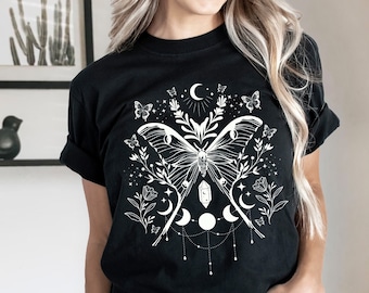 Luna Moth Shirt Fairy Shirt Witchy Clothes Stay Wild Moon Child Moon Child Shirt Moth Shirt Luna Moth Lunar Moth Witch Clothes Witchy Things