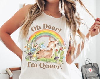 GenderQueer Pride Cottagecore Pride Bi Pride Maglietta Pride Canotta Genderfluid Pride Ace Pride Pan Pride Nonbinary Pride Canotta Gay Pride