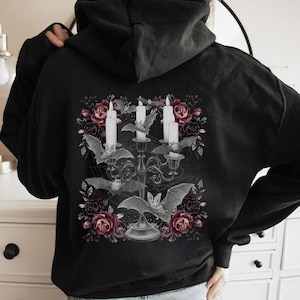 Bat Hoodie Bat Sweatshirt Vampire Bat Witchy Hoodie Goblincore Shirt Nature Hoodie Bat Sweater Witchy Stuff Witchy Clothes Whimsigothic