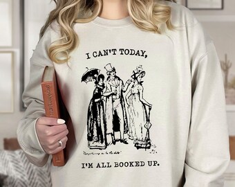 Jane Austen Pride and Prejudice leesgrage Sweatshirt lezing Sweatshirt boek Sweatshirt bibliothecaris Sweatshirt boek thema geschenken boekenclub geschenken