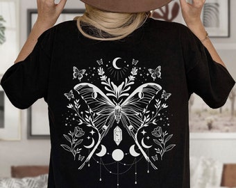 Stay Wild Moon Child Moon Child Shirt Moth Shirt Luna Moth Lunar Moth Luna Moth Shirt Fairy Shirt Witchy Clothes Witch Clothes Witchy Things