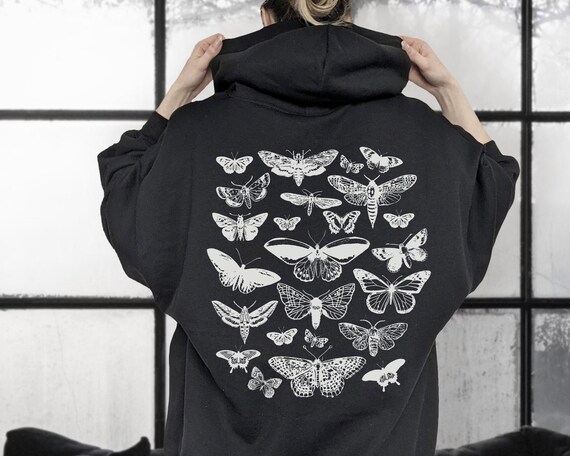 Moth Hoodie Moth Sweater Moth Shirt Moth Sweatshirt Goblincore