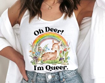 GenderQueer Pride Cottagecore Pride Bi Pride Maglietta Pride Canotta Genderfluid Pride Ace Pride Pan Pride Nonbinary Pride Canotta Gay Pride