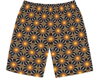 Psychedelic Fractal Pattern Swimsuit Kaleidoscope Men's Board Shorts