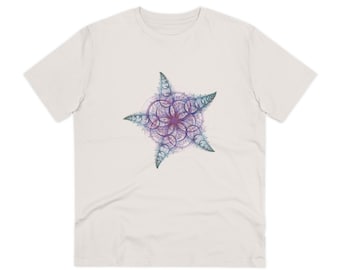 Organic Trippy Alien Fractal Starfish Creator Graphic T-shirt